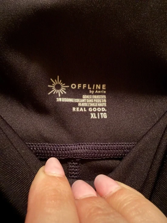 aerie Black High-Waisted Leggings - Picture 2 of 3